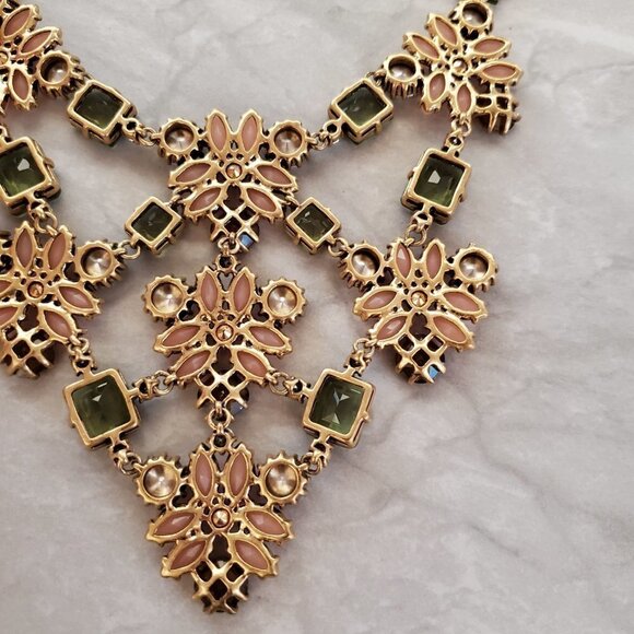 ✨ Stella and Dot Fleurette Rhinestone Crystal Bib Statement Necklace ✨ - Picture 13 of 16